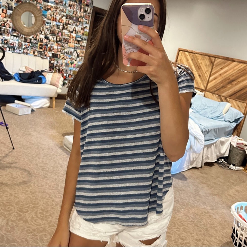 Basil Lola Striped Tee